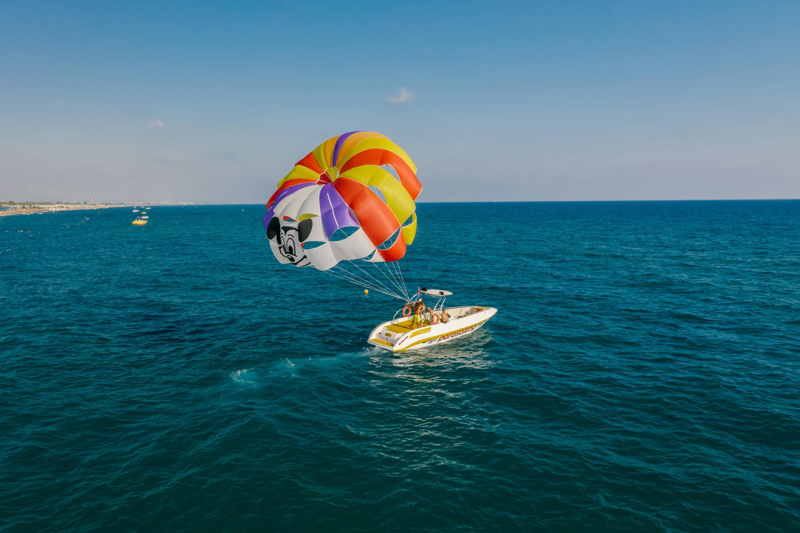 Parasailing over Lake Taupo New Zealand