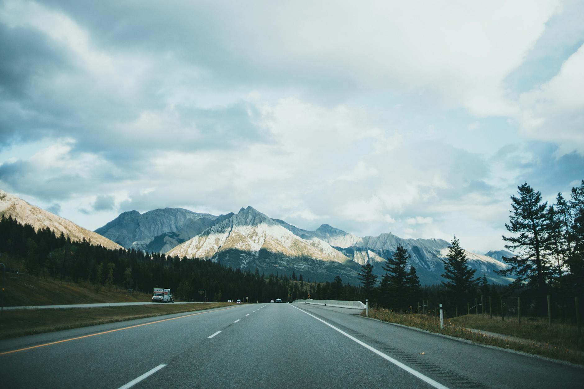 Scenic highway through the volcanic plateau on a day drive from Taupo