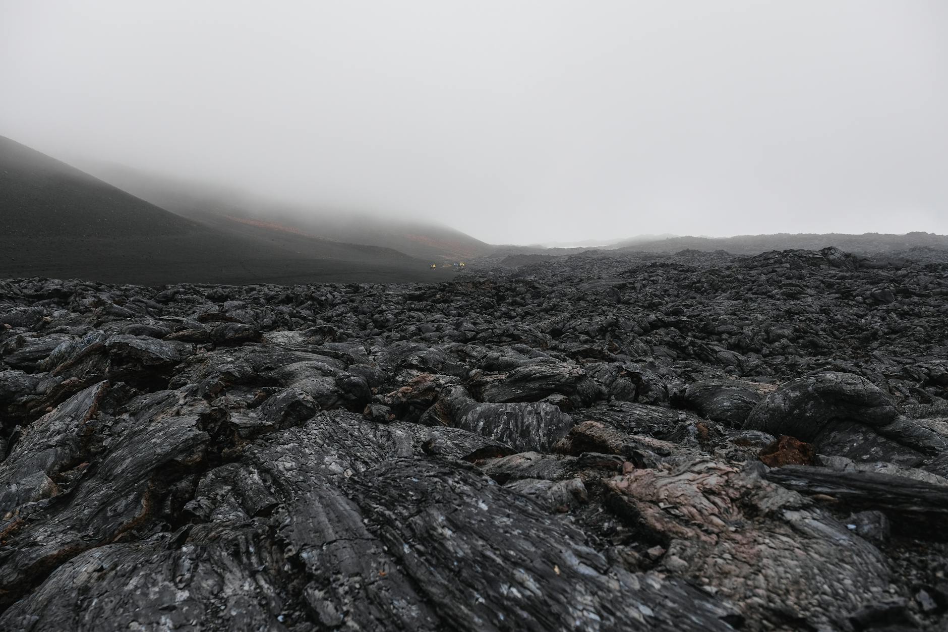 Dramatic volcanic landscape and lava terrain in the Taupo Volcanic Zone