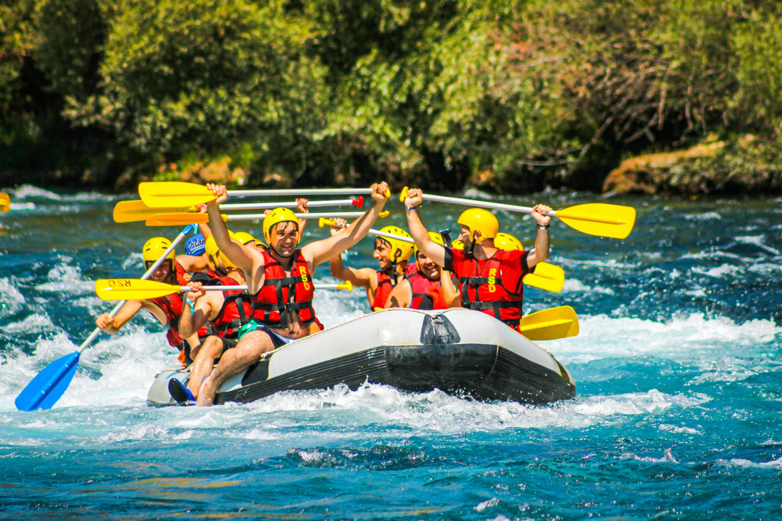 White water rafting on the Tongariro River near Taupo